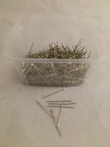 Iron pins 3 cm 100 gr. nickel-plated